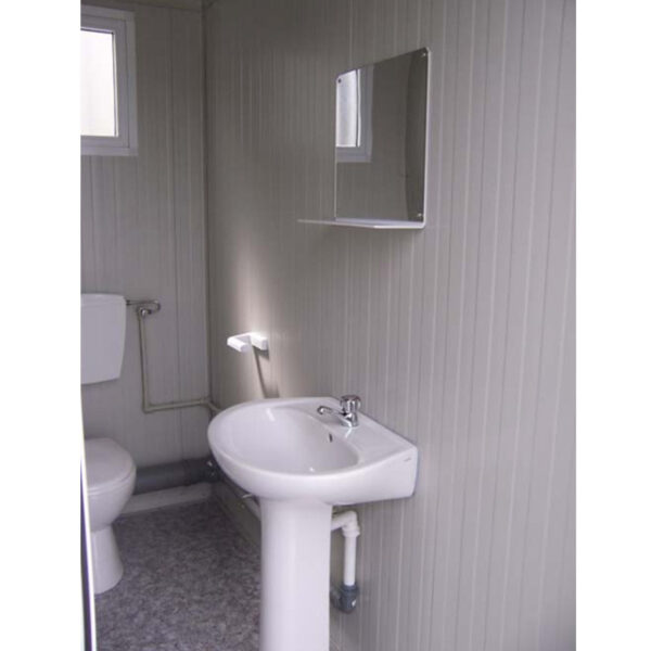 BLOC SANITAIRE PMR NEUF AVEC WC PMR, LAVABO PMR, WC STANDARD ET LAVE-MAINS – Image 2